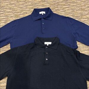 Ermenegildo Zegna Dark Blue Polo Shirt